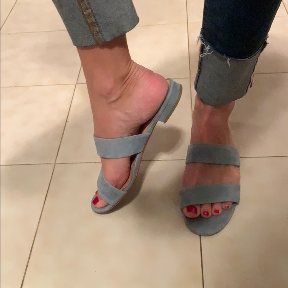 Gabriella Vera Cuoio slides sandals size 38 blue